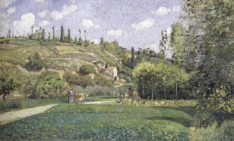 Camille Pissarro A cowherd on the route du Chou,Pontoise